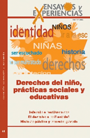 DERECHOS DEL NIÑO, PRACTICAS SOCIALES Y EDUCATIVAS