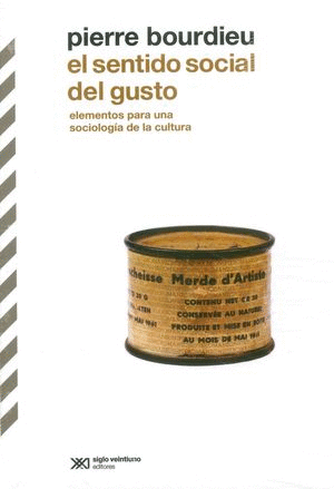 SENTIDO SOCIAL DEL GUSTO, EL :