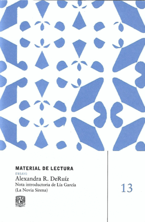 MATERIAL DE LECTURA 13 / ALEXANDRA R. DERUIZ Y LIA GARCIA (INTRODUCCION)