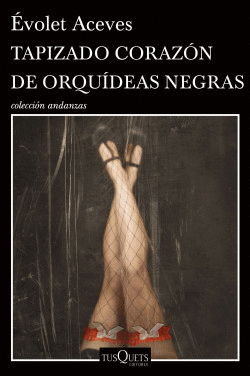 TAPIZADO CORAZON DE ORQUIDEAS NEGRAS / EVOLET ACEVES