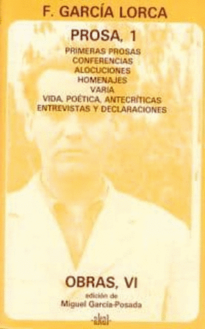 PROSA I / FEDERICO GARCIA LORCA